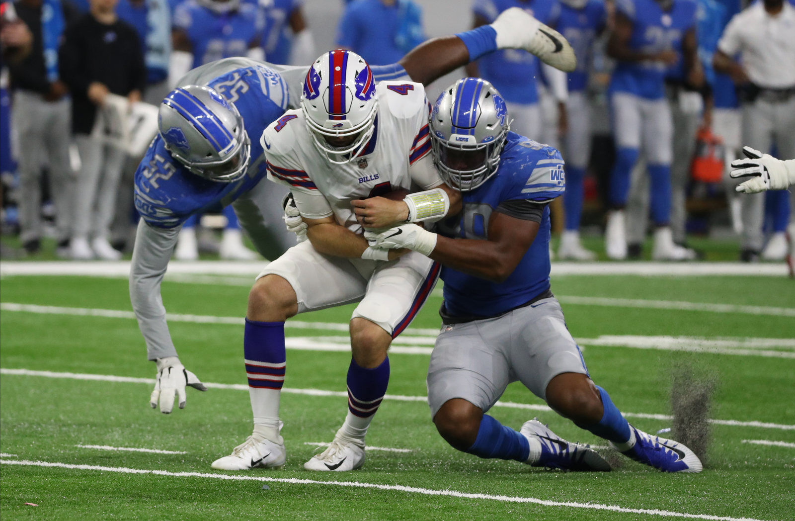 Swarmed by the defense